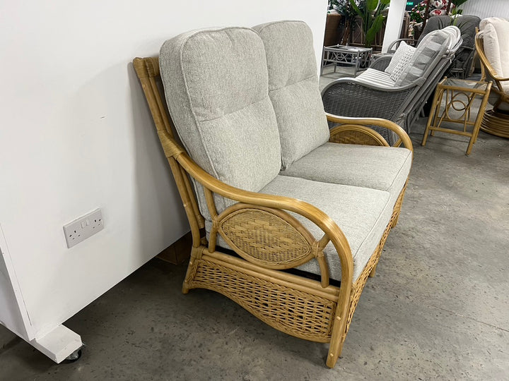 Grace Two Seat Sofa & Arm Chair Cane Suite | EX DISPLAY | KENT ONLY DELIVERY
