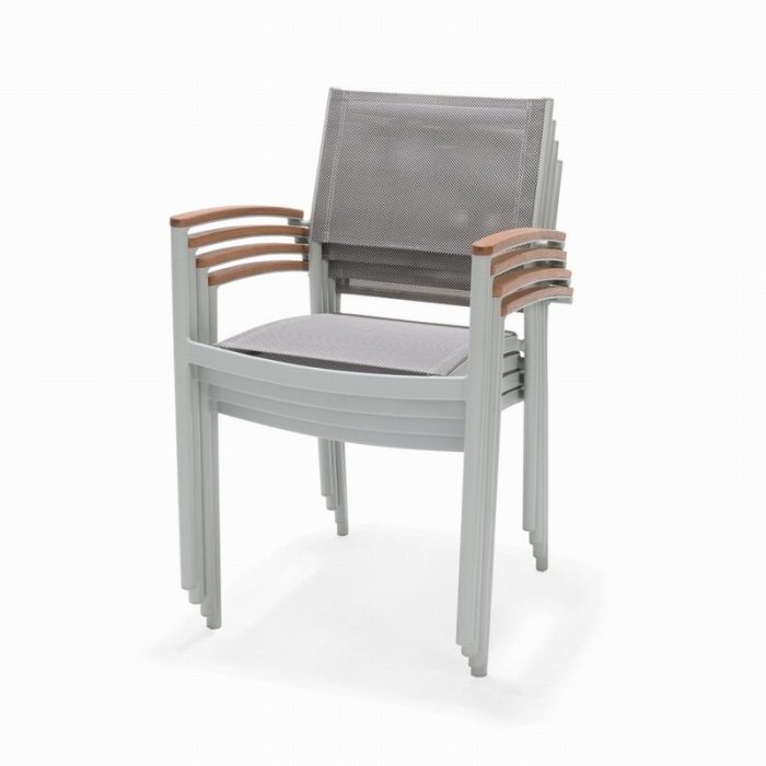 Lifestyle Garden Copenhagen- Tipi Outdoor Dining Table and 4 Chair Set - Artichoke