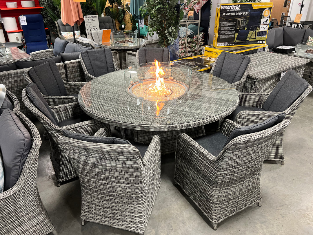 8 seater round rattan garden furniture deals