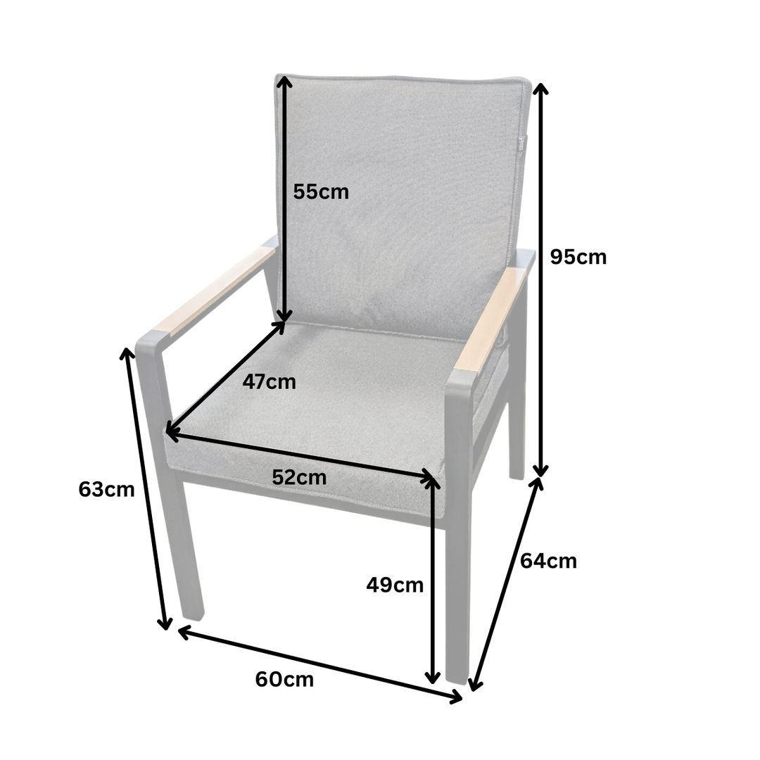 Panama-Asher 6 Seat Dining Set