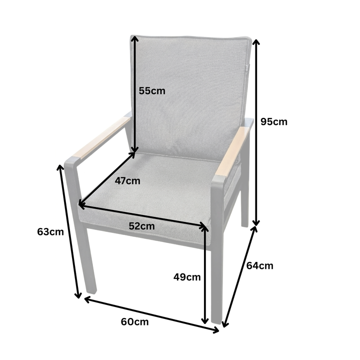 Panama-Asher 6 Seat Dining Set