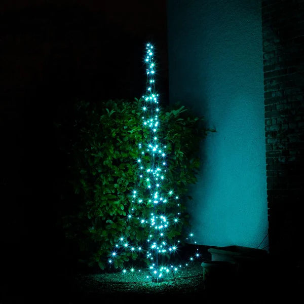 NOMA 3m Starry Nights Pole Tree with 204 Colour Changeable LEDs and App Control