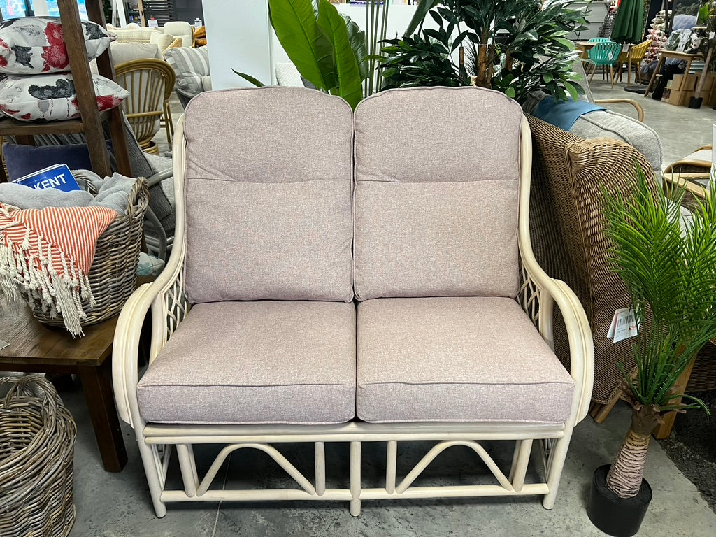 Two Seat Cane Sofa | EX DISPLAY | KENT ONLY DELIVERY