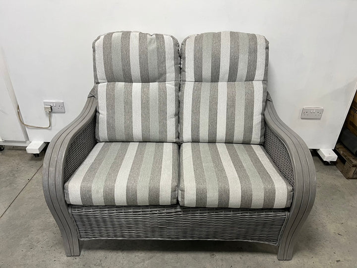 Turin Grey Suite in Duke Grey Stripe  (Grade D)| EX DISPLAY | KENT ONLY DELIVERY
