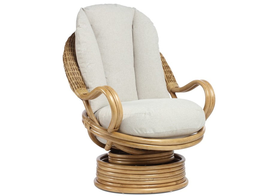 Bali Deluxe Swivel Rocker - Light Oak – Hills Home and Garden