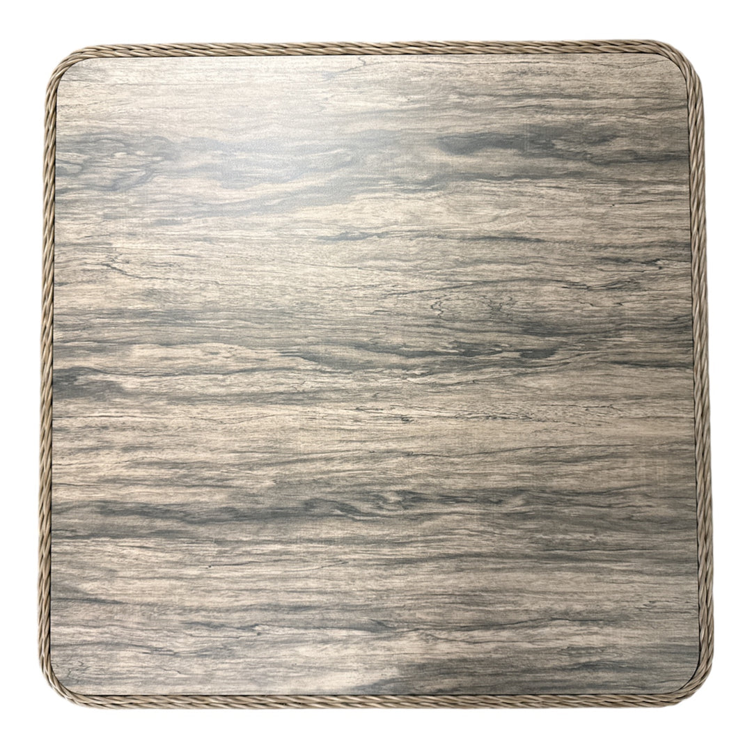 Hamilton Rattan Outdoor Corner Sofa Set with Height Adjustable Table - Light Oak