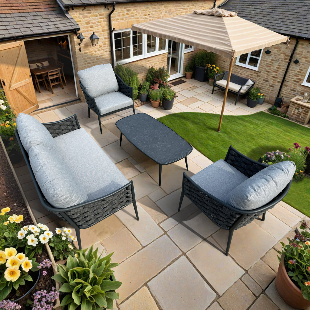 Bellagio Rope Sofa Set with Coffee Table | KENT ONLY DELIVERY