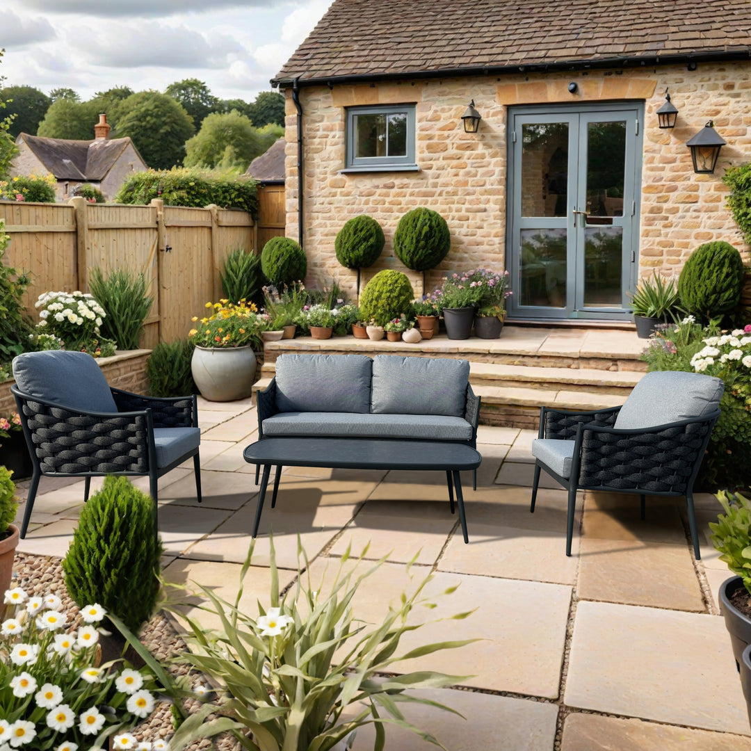 Bellagio Rope Sofa Set with Coffee Table | KENT ONLY DELIVERY