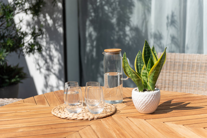 Jade 115x115cm Square Teak Dining Table - Lifestyle Garden