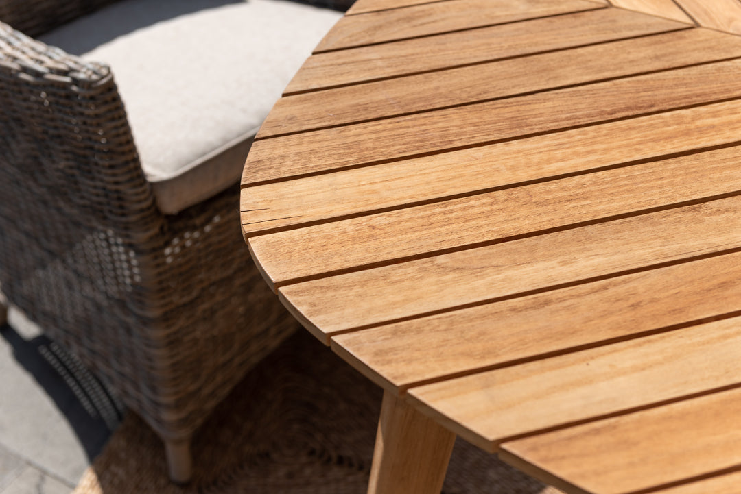 Jade 115x115cm Square Teak Dining Table - Lifestyle Garden
