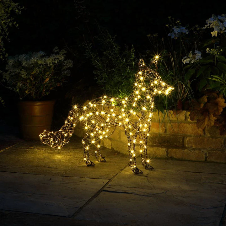 NOMA 1m Brown Wicker Fox 200 LEDs Warm White