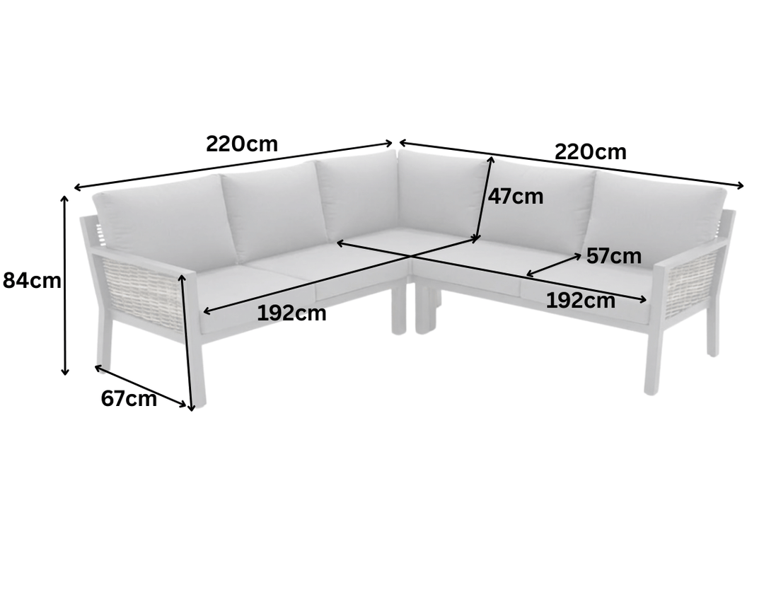 Caesar Corner Set with Rise & Fall Table | KENT ONLY DELIVERY