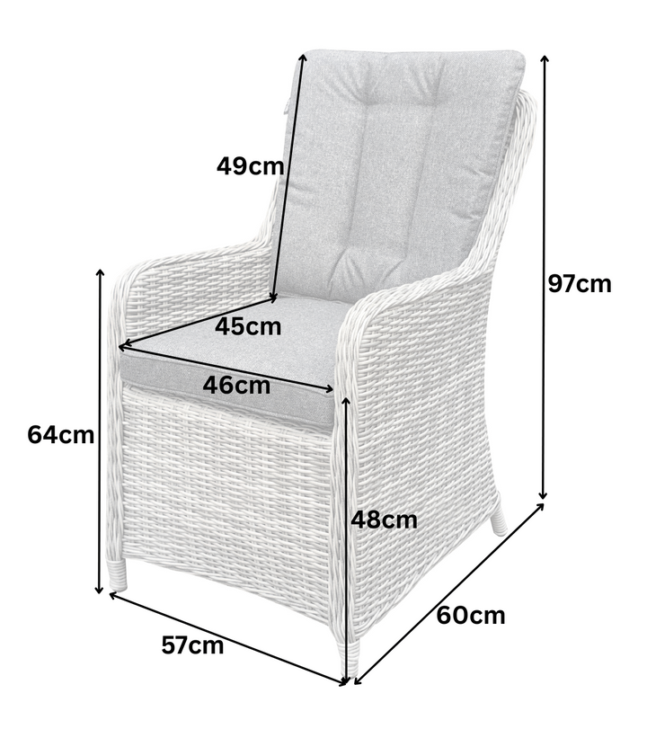 California 6 Seater Round Dining Set - Dark Willow | KENT ONLY DELIVERY