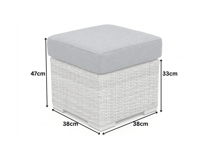 Capri Rattan Outdoor Corner Sofa Set with Height Adjustable Table (With Stools) | KENT ONLY DELIVERY