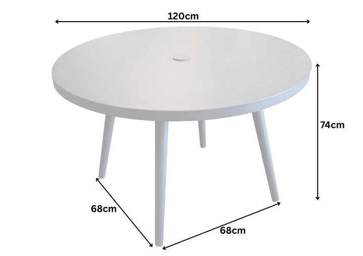 Cosmopolitan 4 Seat Round Dining Set
