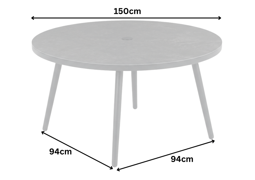 Flamingo 6 Seat Round Dining Set | KENT ONLY DELIVERY