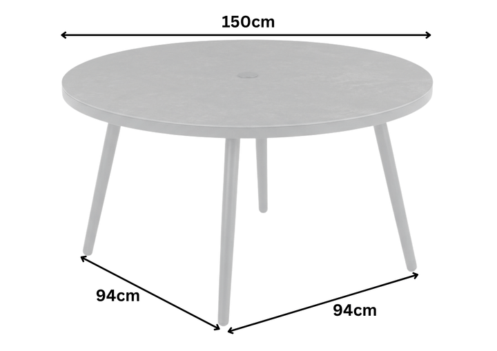 Flamingo 6 Seat Round Dining Set | KENT ONLY DELIVERY