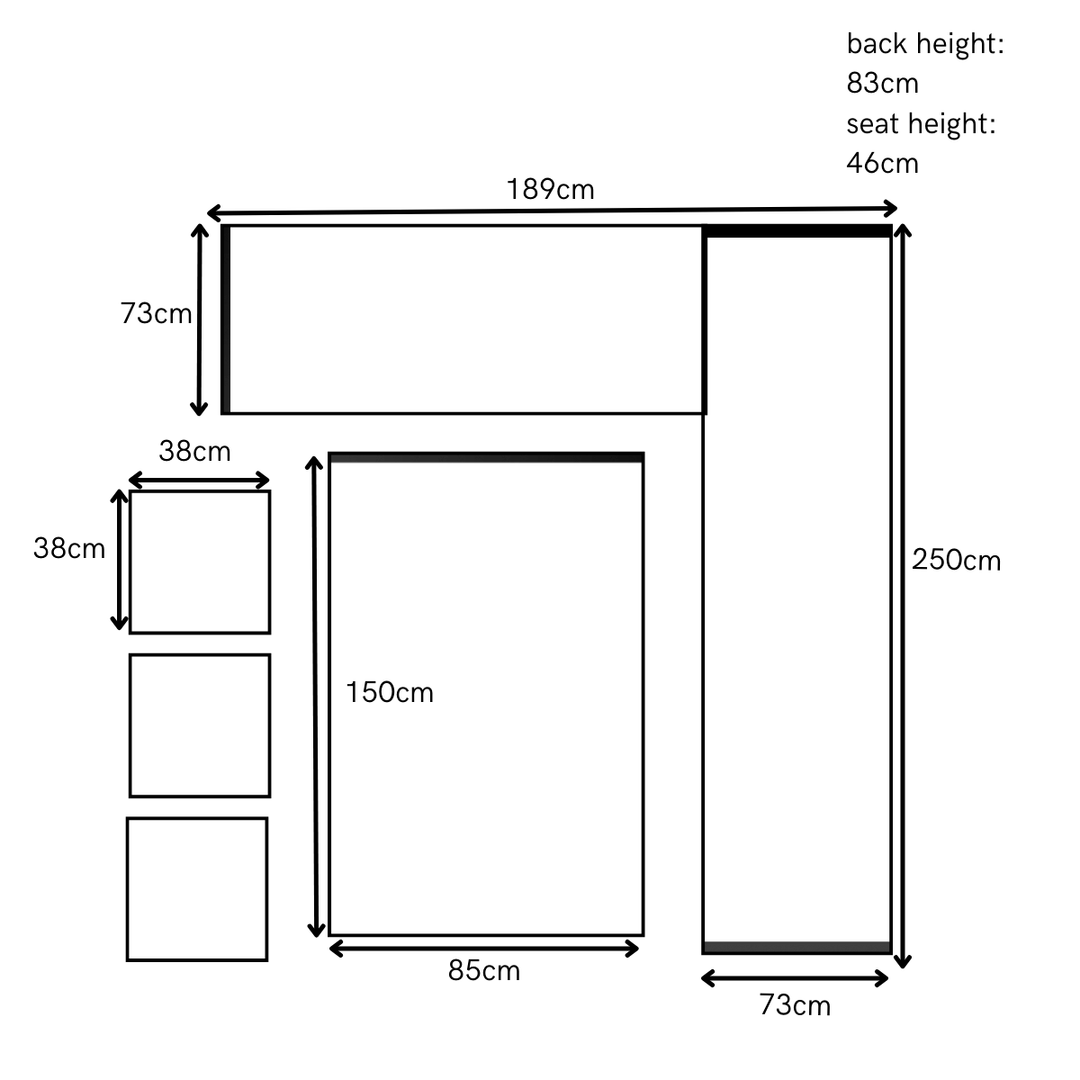 Capri Rattan Outdoor Corner Sofa Set with Height Adjustable Table (With Stools) | KENT ONLY DELIVERY