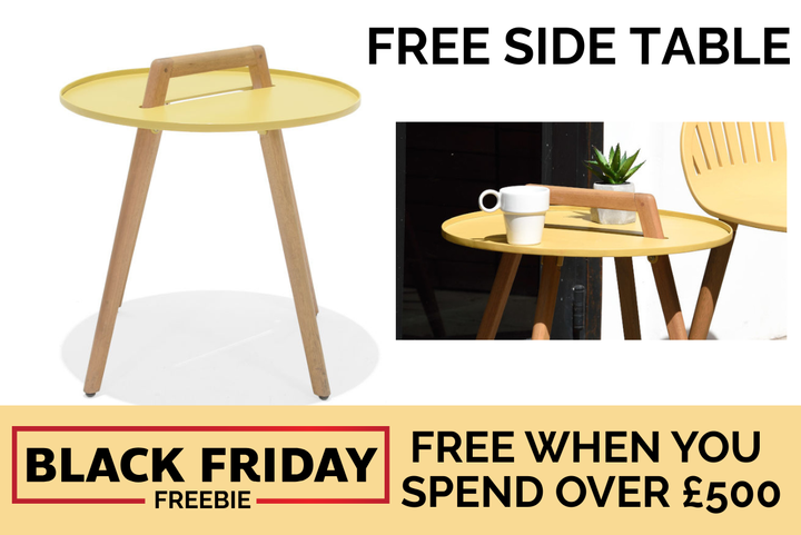 BLACK FRIDAY FREEBIE Lifestyle Garden Nassau 50cm Coffee Table - Yellow  FREE WHEN YOU SPEND OVER £500