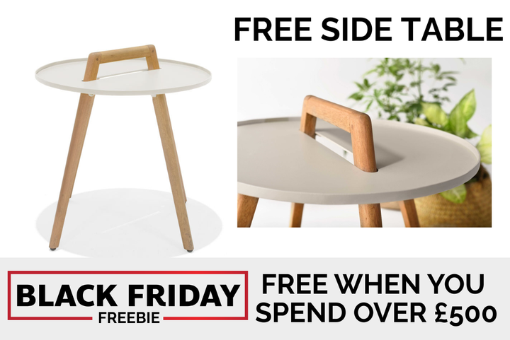BLACK FRIDAY FREEBIE Lifestyle Garden Nassau 50cm Coffee Table - White  FREE WHEN YOU SPEND OVER £500