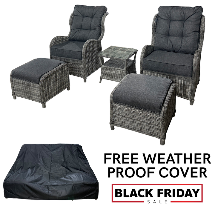 BLACK FRIDAY Cotswold Reclining Companion Set - Dark Willow WITH FREE COVER