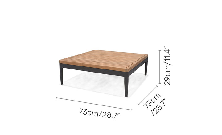 Topaz Dark 73cm Square Coffee Table