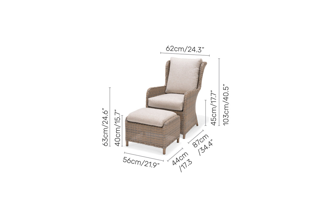 Martinique Light Deluxe Chair Set