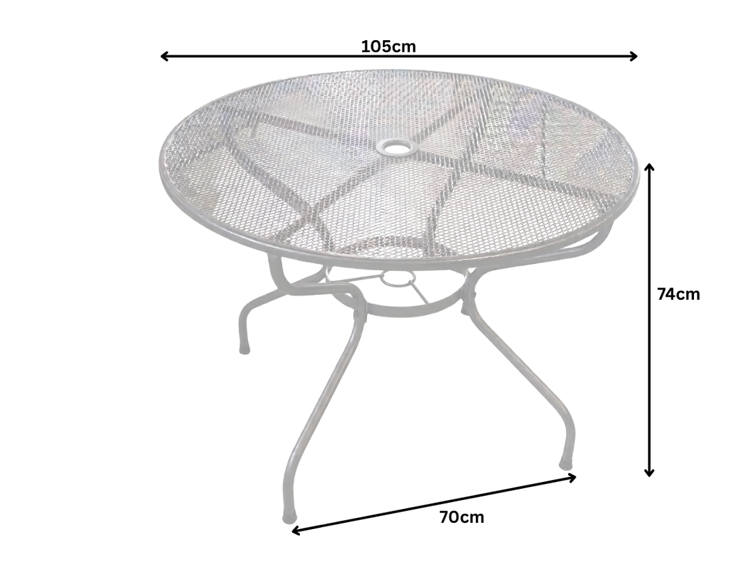 Royal Garden Elagence 4 Seat Round Dining Set with Olive Green Cushions, Parasol and Base