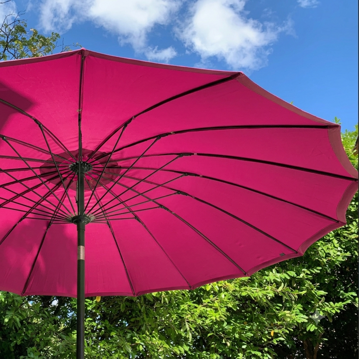 2.7m Shanghai Crank & Tilt Garden Parasol – Available in 10 Colours