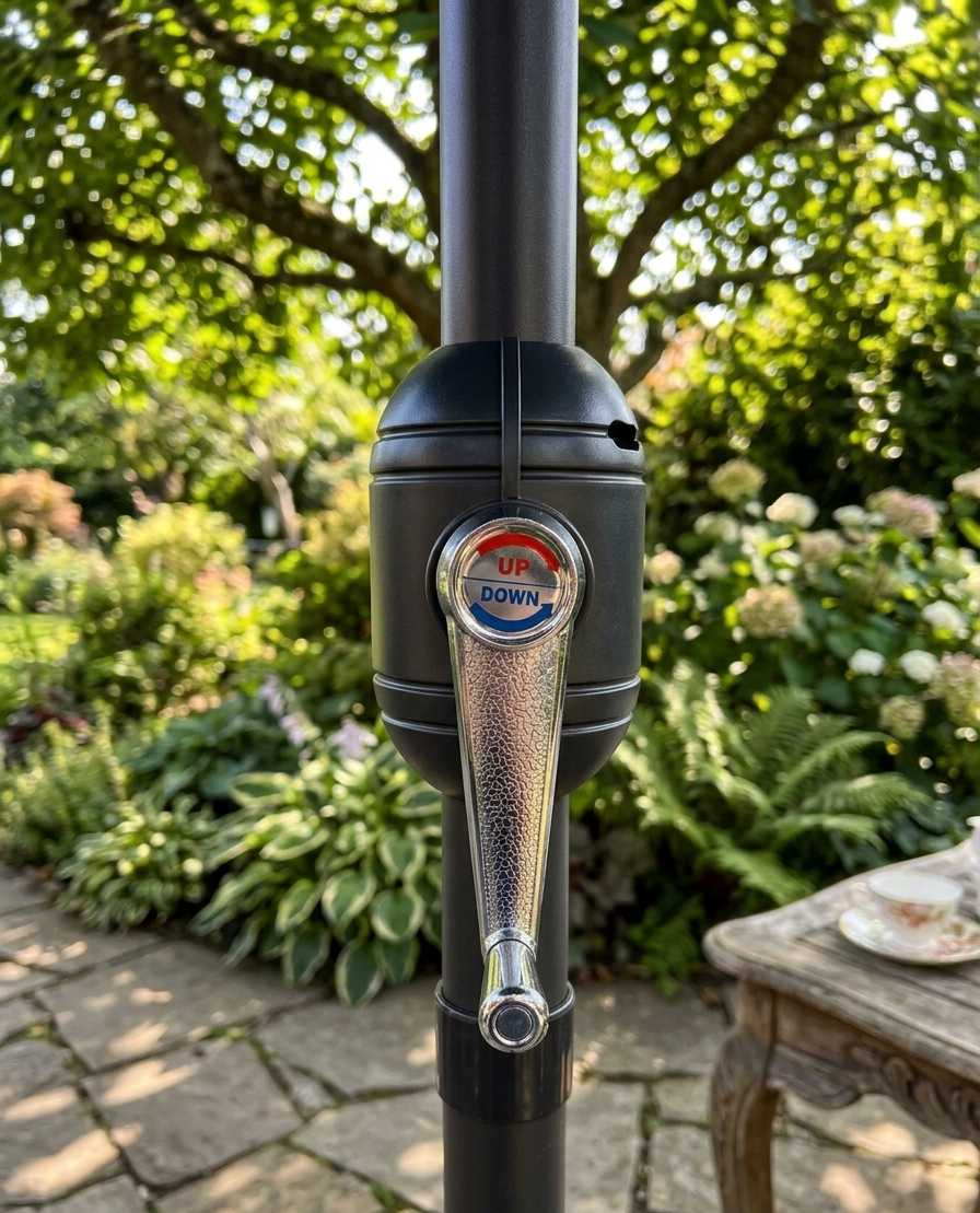 2.4m Aluminium Crank & Tilt Garden Parasol – Available in 10 Colours