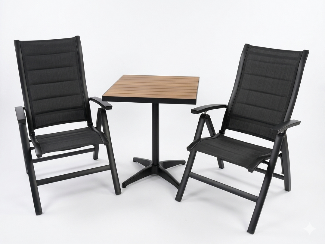 Panama-Kensington Reclining 2 Seat Bistro Set