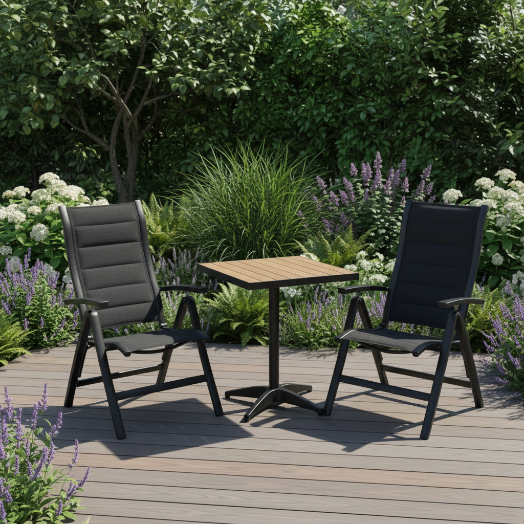 Panama-Kensington Reclining 2 Seat Bistro Set