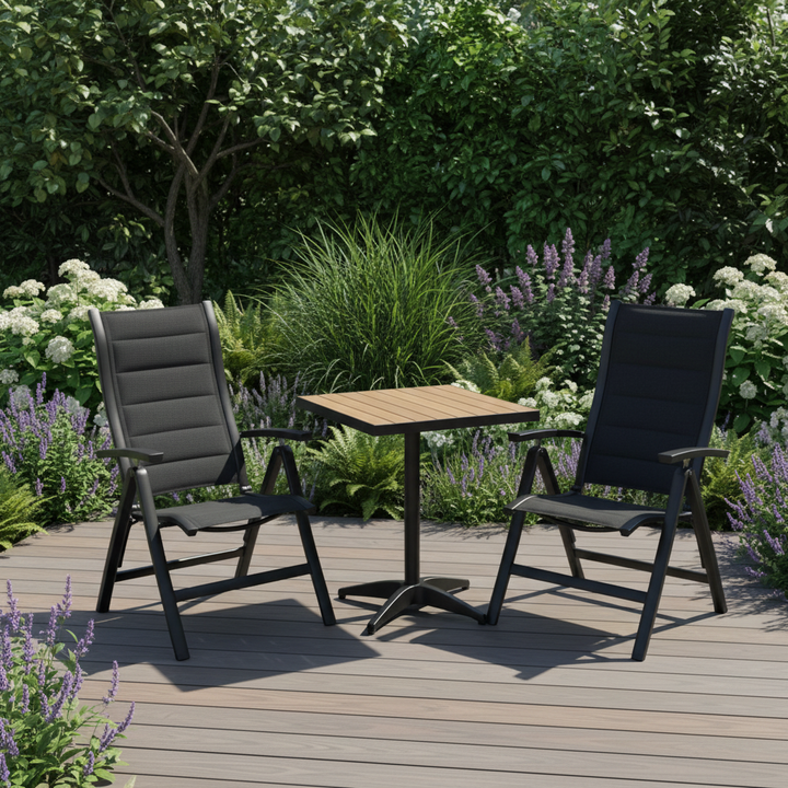 Panama-Kensington Reclining 2 Seat Bistro Set
