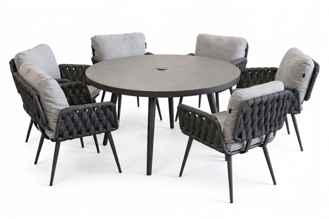 Cosmopolitan 6 Seat Round Dining Set | KENT ONLY DELIVERY