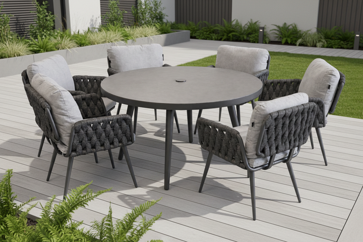 Cosmopolitan 6 Seat Round Dining Set | KENT ONLY DELIVERY