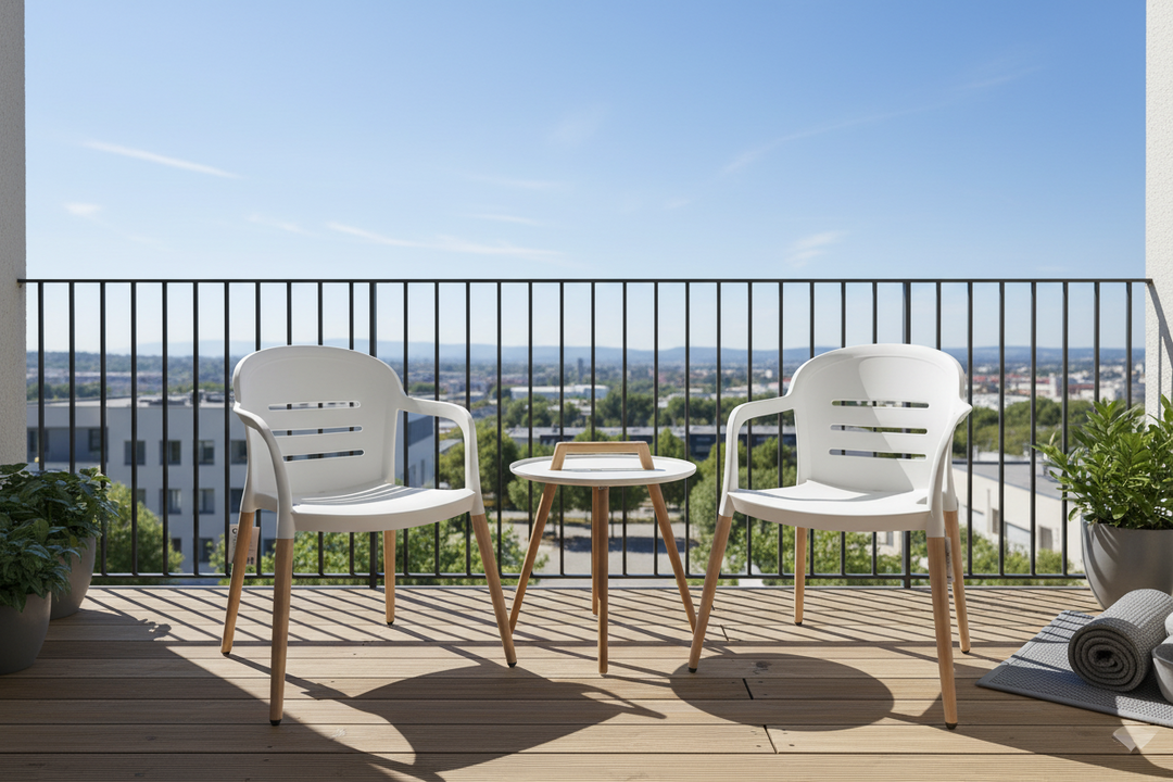 Lifestyle Garden Nassau-Onyx 2 Seater Round Coffee Set - Coral Sand