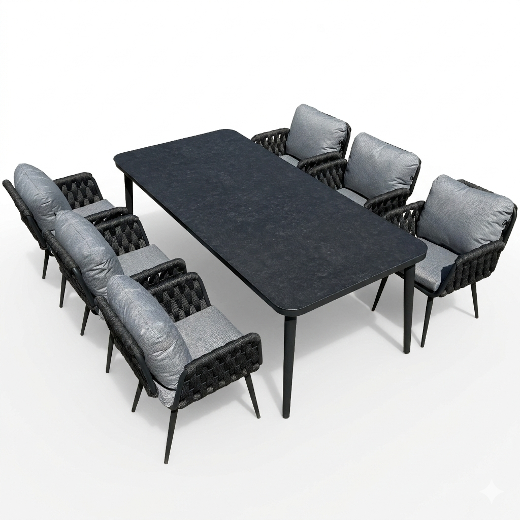 Cosmopolitan 6 Seat Rectangular Dining Set