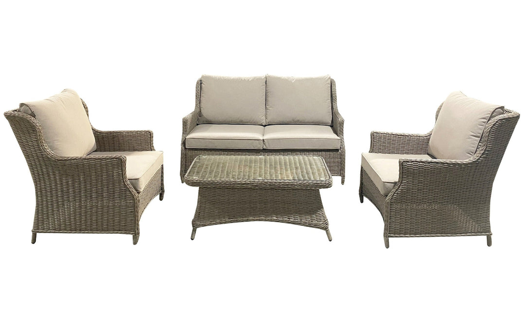 Royal Deluxe Sofa Set - Light Oak