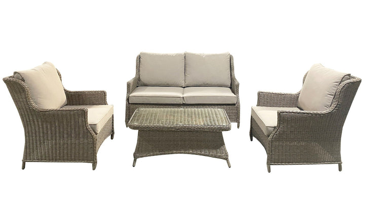 Royal Deluxe Sofa Set - Light Oak