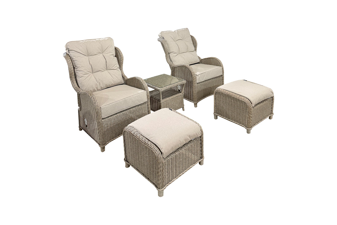Cotswold Reclining Companion Set - Light Oak