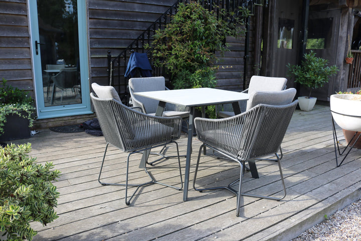 Opal 4 Seat Dining Set by Lifestyle Garden