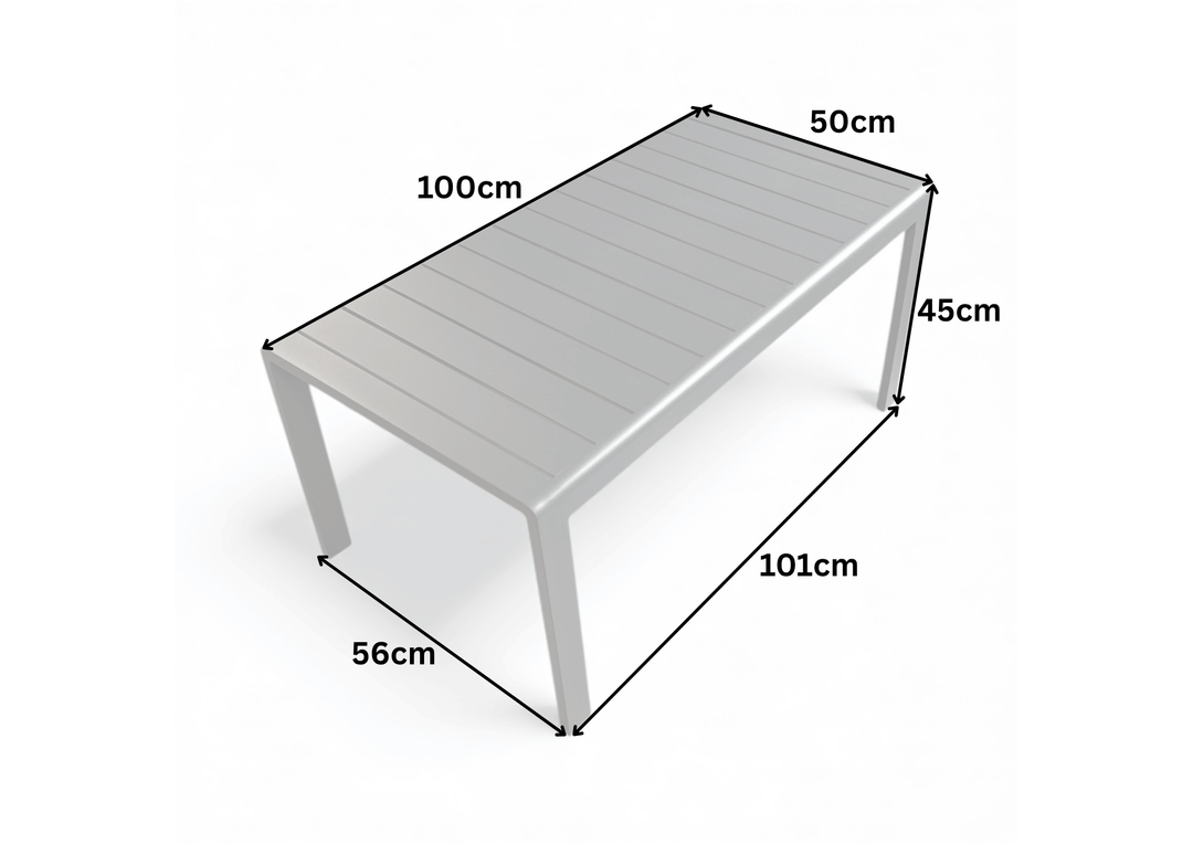 Ivy Aluminium Outdoor 4 Piece Sofa Set in Anthracite