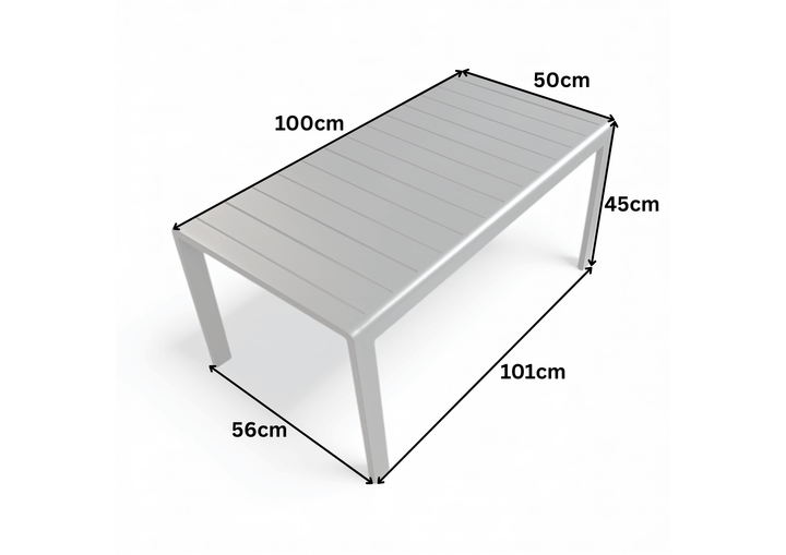 Ivy Aluminium Outdoor 4 Piece Sofa Set in Anthracite