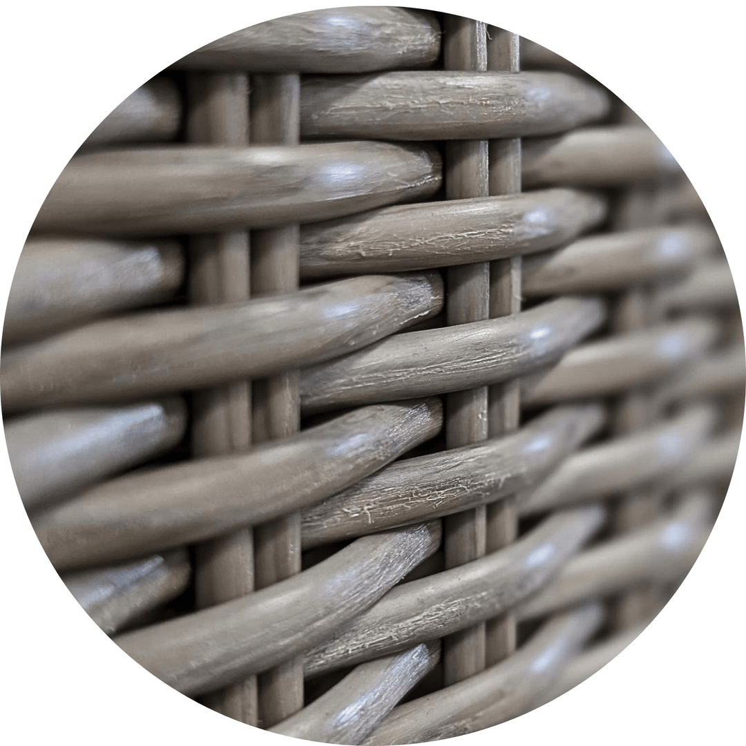 Hamilton Rattan Outdoor Corner Sofa Set with Height Adjustable Table - Light Oak