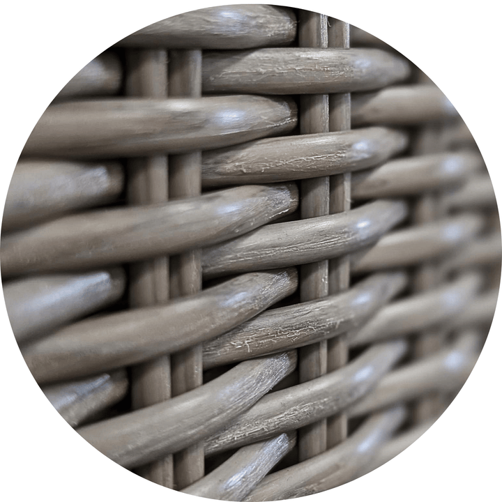 Hamilton Rattan Outdoor Corner Sofa Set with Height Adjustable Table - Light Oak