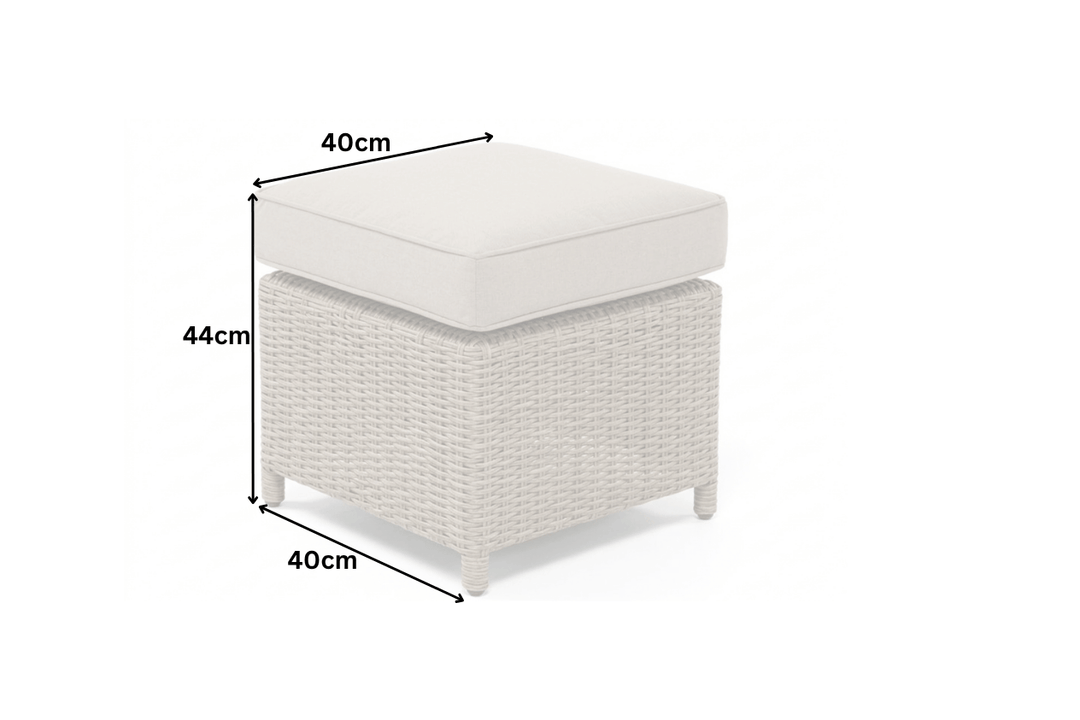 Luna Rattan Outdoor Corner Sofa Set with Rise & Fall Table - Light Oak