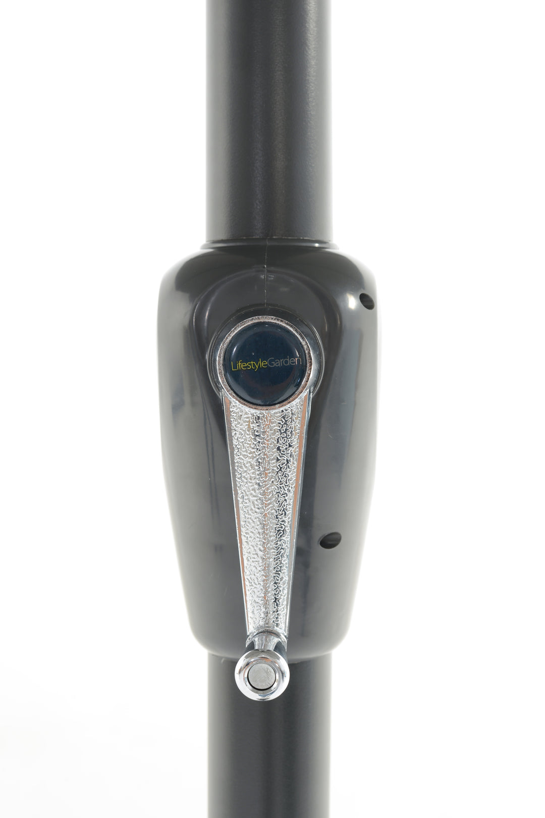 BLACK FRIDAY BUNDLE - Urbanite Dark Deluxe High Back 6 Seat Dining Set With Parasol and Base