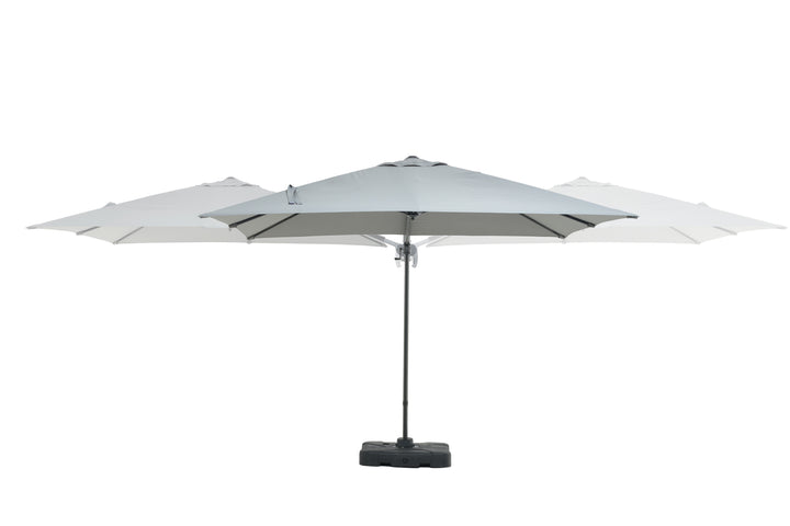 BLACK FRIDAY BUNDLE: Urbanite Dark 8 Seat Dining Set WITH 3 x 3m Cantilever Parasol and Base