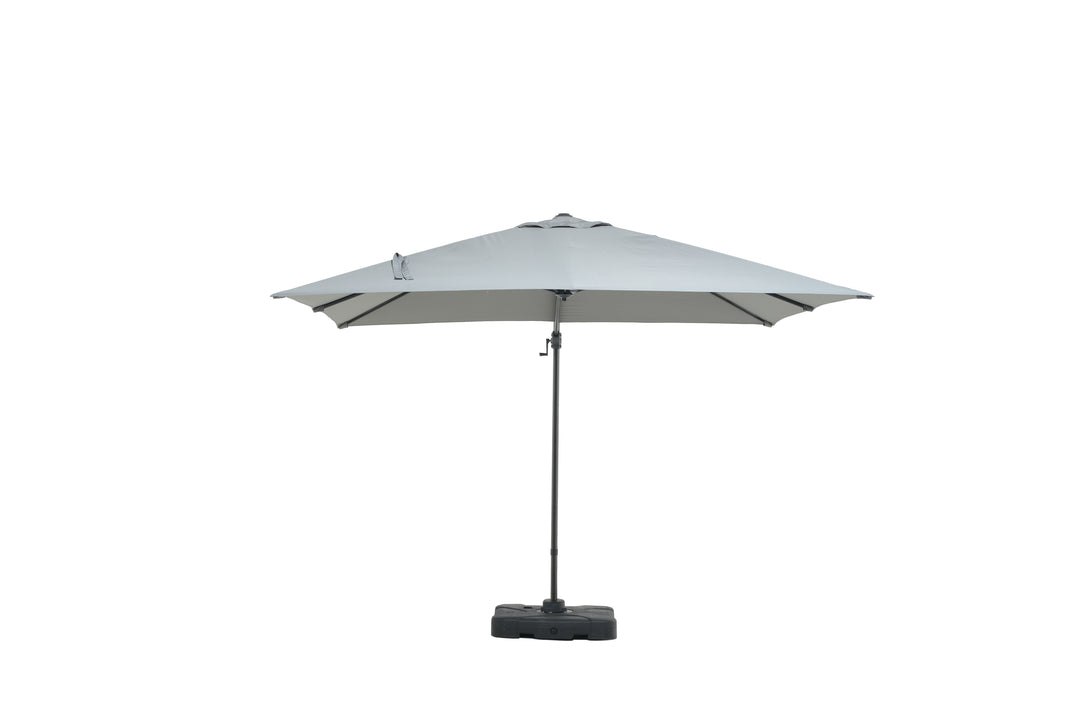 BLACK FRIDAY BUNDLE: Urbanite Dark 8 Seat Dining Set WITH 3 x 3m Cantilever Parasol and Base