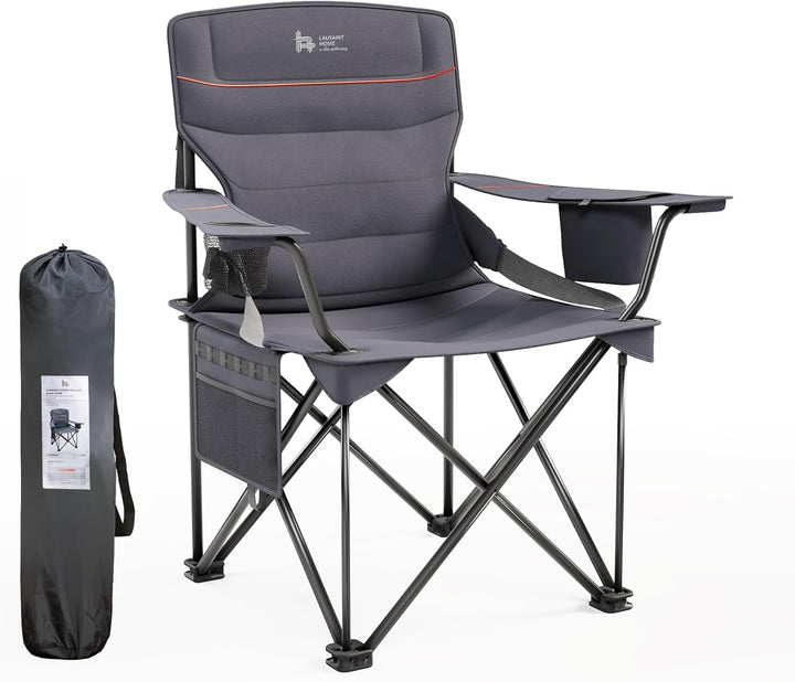 Outsider Oversize Quad Folding Camp Chair with Adjustable Lumbar Support